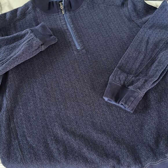 Bugatchi Reversible Cotton 1/4 Zip Pullover Sweatshirt Sz. XL - Picture 4 of 12